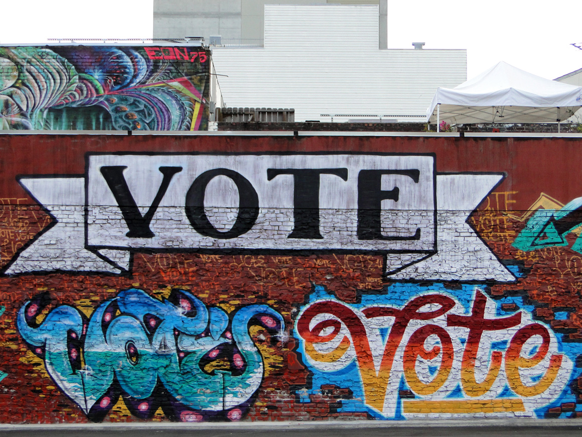Vote Tribute Wall in San Francisco