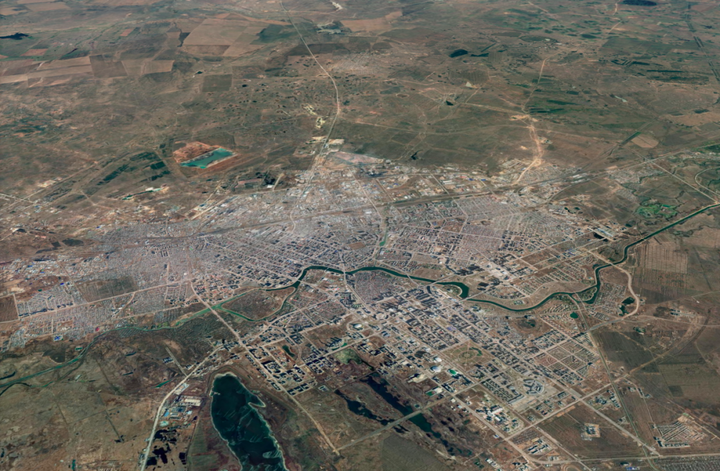 Vue aérienne de Noursoultan ©Maxar Technologies CNES/Airbus / Google Earth